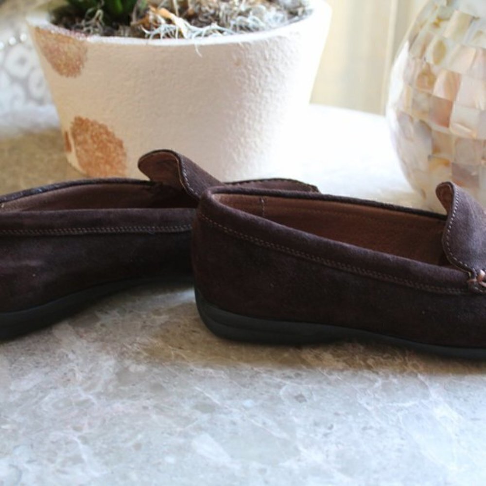 Hush puppies shoes size 5.5 Brown Suede Like new! - Picture 4 of 8